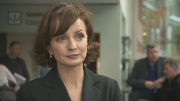 Presidential election hopeful Maria Steen is pictured at Fingal County Council