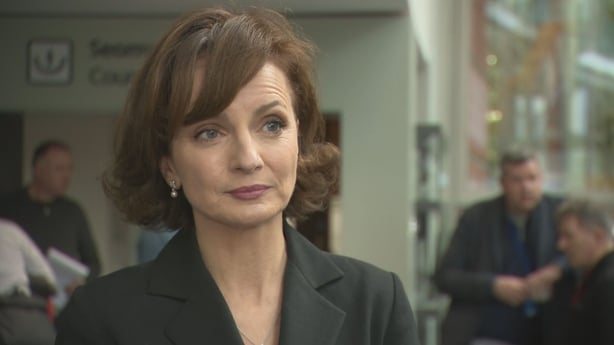 Presidential election hopeful Maria Steen is pictured at Fingal County Council