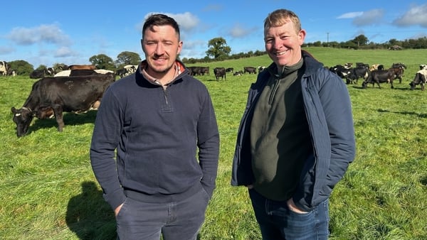 Chris Cahill and Tony McCormack at Deelside Farm, Westmeath