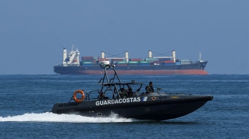 A coast guard boat of the Venezuelan Navy patrolling along the Caribbean coast this week