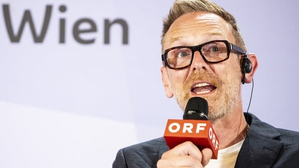 Director of The Eurovision Song Contest (ESC) Martin Green speaks during a press conference for the announcement of the host city of the upcoming Eurovision Song Contest on 20 August, 2025 in Vienna