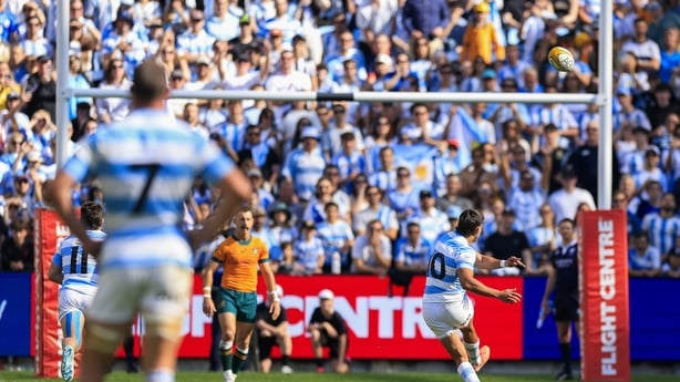 Argentina's Santiago Carreras kicked well against Australia