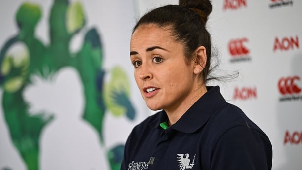 10 May 2023; Ireland U18 Head Coach Larissa Muldoon during the IRFU Women In Rugby press briefing at the IRFU High Performance Centre at the Sport Ireland Campus in Dublin. Photo by David Fitzgerald/Sportsfile