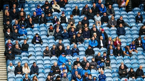 Many Rangers fans had left before the full-time whistle