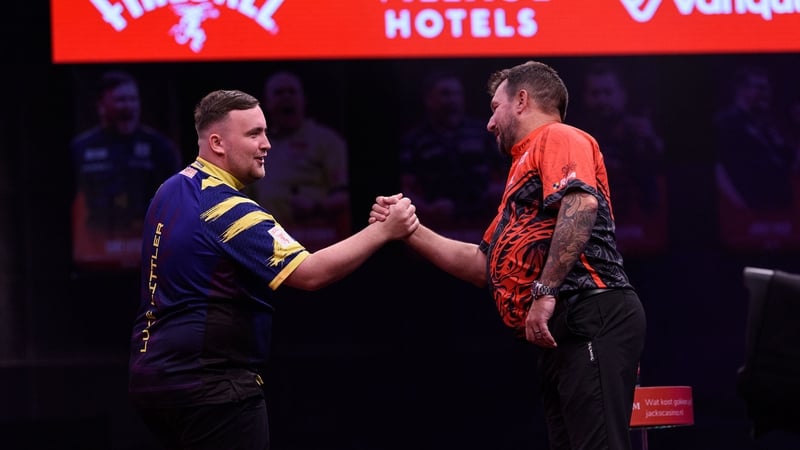 Luke Littler and Jonny Clayton (Image: Kelly Deckers/PDC)