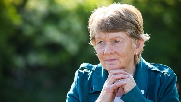 Historian Catherine Corless poses on the site of the former St Mary's Mother and Baby Home, in Tuam, Co Galway on 20 May, 2025