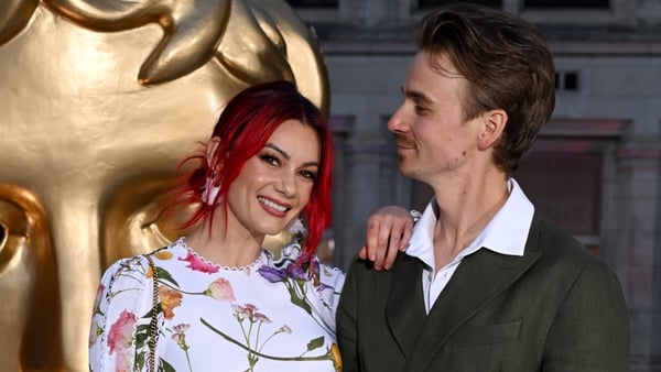 Dianne Buswell and Joe Sugg attend the BAFTA Television and Television Craft Nominees' Party at The V&A on 24 April, 2025 in London