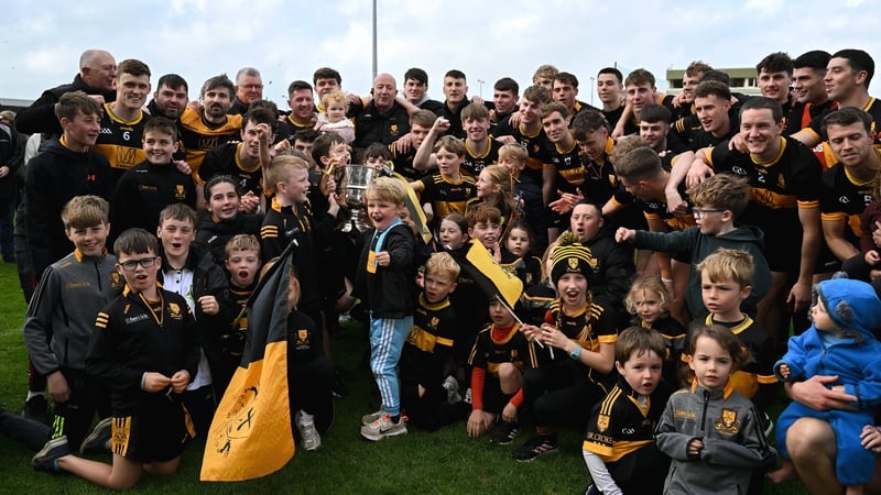 Dr Crokes celebrate with the Michael O'Connor Cup