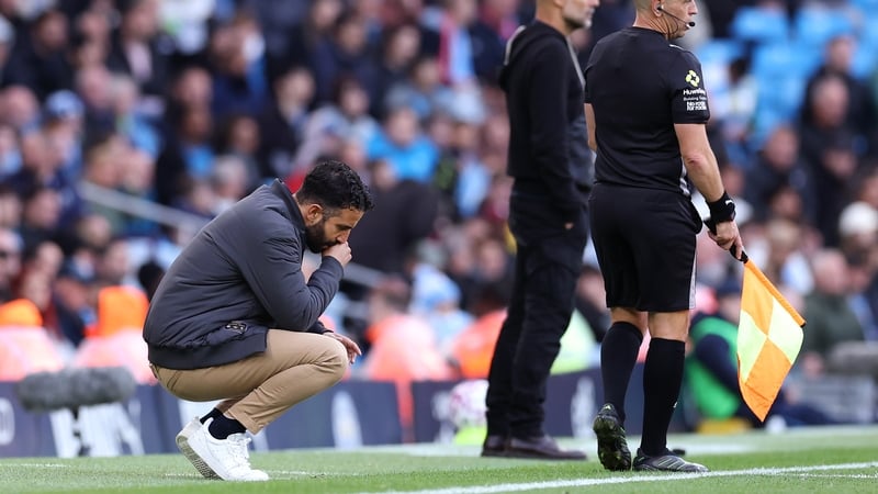 The derby loss means Ruben Amorim has won just eight league games as Manchester United manager