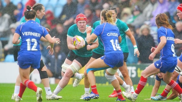 Ireland's Aoife Wafer in action