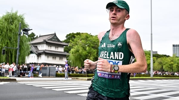 Peter Lynch of Ireland competing in the men's marathon at 2025 World Championships