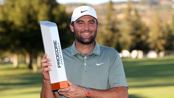 Scottie Scheffler after winning 2025 Procore Championship