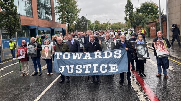 March in support of the Bloody Sunday families to the Laganside Court
