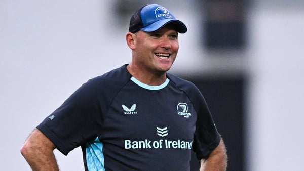 19 August 2025; Senior coach Jacques Nienaber during a Leinster Rugby open training session at Old Belvedere RFC in Dublin. Photo by Ramsey Cardy/Sportsfile