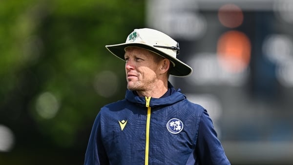 23 May 2025; Ireland head coach Heinrich Malan before the second match of the One Day International Series between Ireland and the West Indies at Clontarf Cricket Club in Dublin. Photo by Sam Barnes/Sportsfile