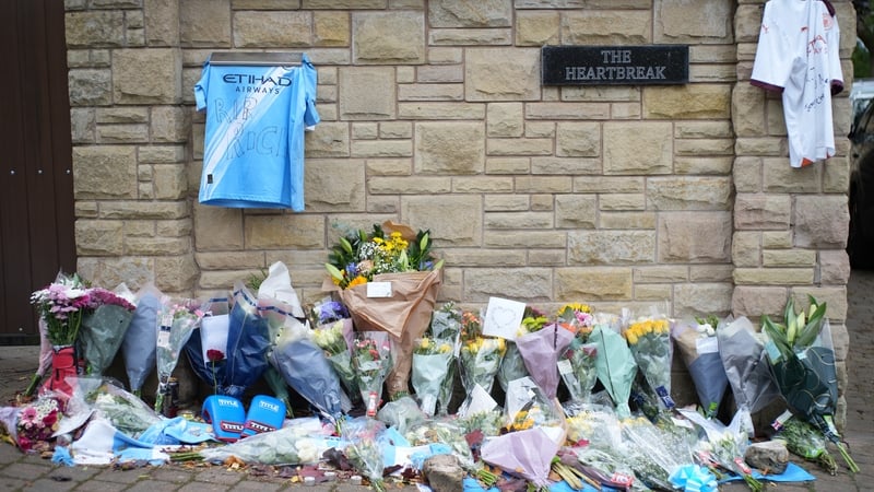 Flowers and tributes left outside the home of boxer Ricky Hatton