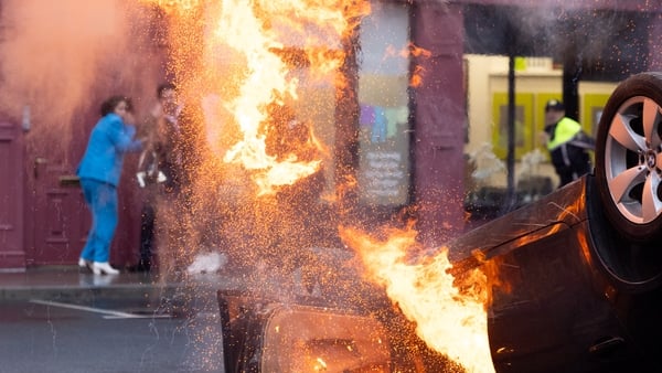 James rescues Hayley on Fair City