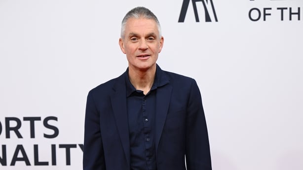 BBC director general Tim Davie poses for a photo on the red carpet