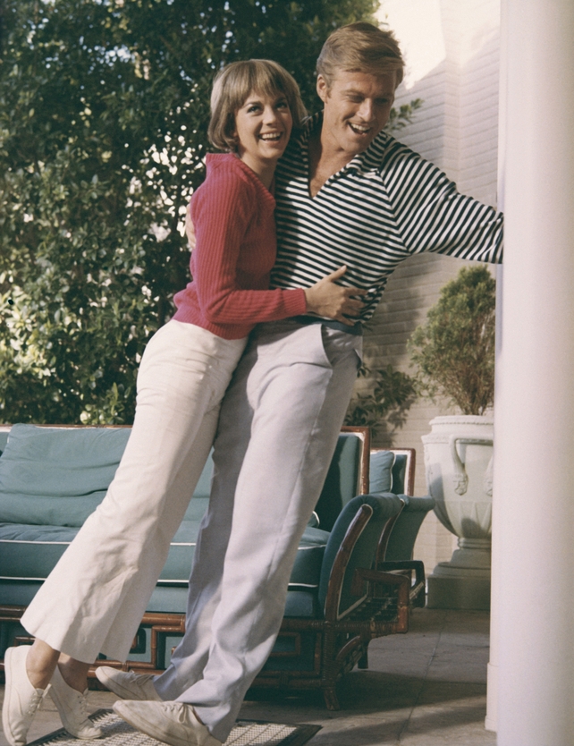 Inside Daisy Clover stars Natalie Wood and Robert Redford embrace for a publicity portrait for the 1965 movie