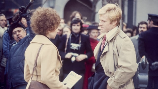 Robert Redford and Barbra Streisand filming The Way We Were, circa 1970