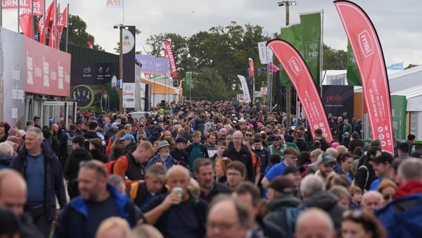 Crowds attending day one of the National Ploughing Championships at Tullamore, Co Offaly