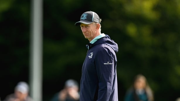 16 September 2025; Head coach Leo Cullen during a training session as part of the Leinster Rugby 12 county tour at Greystones RFC in Dr Hickey Park in Greystones, Wicklow. Photo by Brendan Moran/Sportsfile
