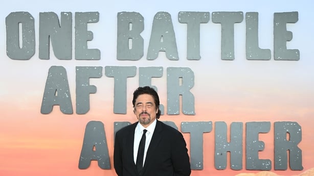 Benicio del Toro attends the "One Battle After Another" London Premiere 