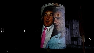 Images of Trump, Epstein projected onto Windsor Castle