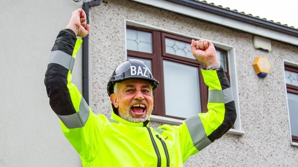 Baz Ashmawy on location in Tallaght for DIY SOS: The Big Build 