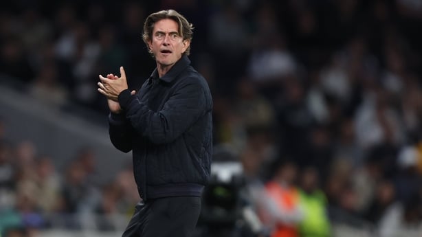 LONDON, ENGLAND - SEPTEMBER 16: Tottenham Hotspur manager Thomas Frank during the UEFA Champions League 2025/26 League Phase MD1 match between Tottenham Hotspur and Villarreal CF at Tottenham Hotspur Stadium on September 16, 2025 in London, England. (Photo by Rob Newell - CameraSport via Getty Image