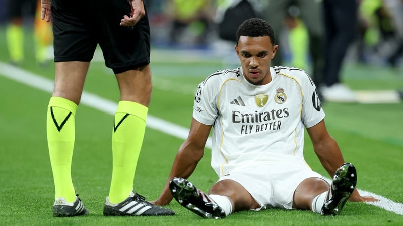 Trent Alexander-Arnold was forced off early against Marseille