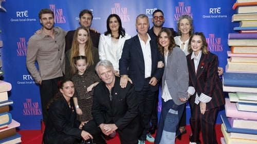 The cast of The Walsh Sisters pictured at the premiere screening of the RTÉ drama The Walsh Sisters in the IFI, Dublin. Pictures: Andres Poveda
