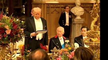 UK and US ‘two notes in one chord’, Trump tells banquet