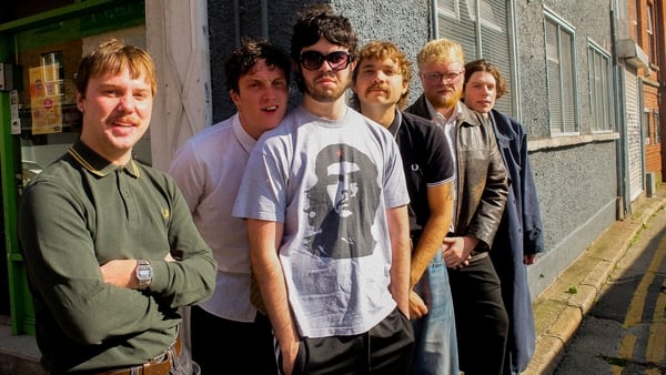Landscape shot of irish band Madra Salach