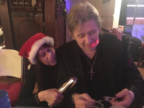 shane macgowan with his sister Siobhan