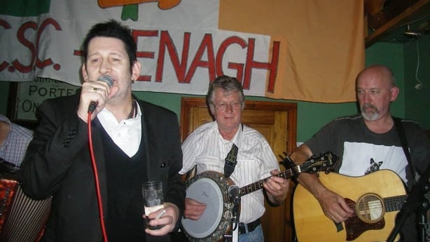 Shane MacGowan singing in a pub in Tipperary