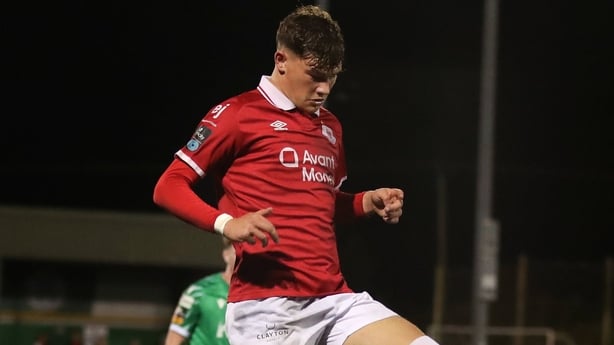 Owen Elding of Sligo Rovers during the Sports Direct Men's FAI Cup quarter-final match between Kerry FC and Sligo Rovers at Mounthawk Park in Tralee, Kerry.