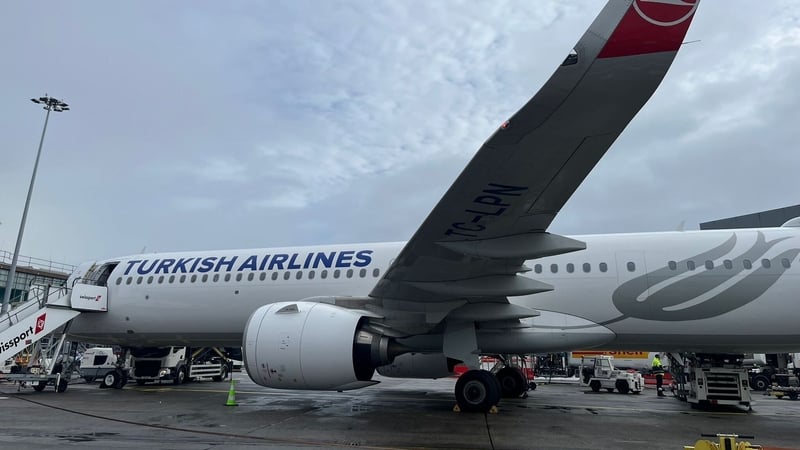 Turkish Airlines flight with Gazan students landed in Dublin Airport this morning