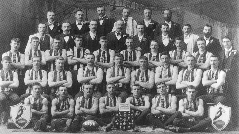 The Collingwood team pictured in 1896