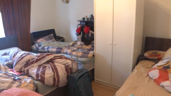 Bedroom with four beds housing TUS students in Limerick