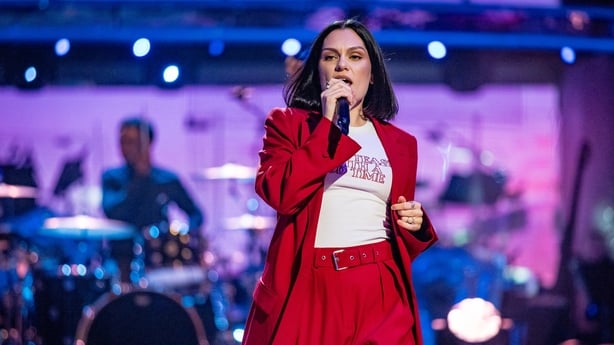 Jessie J performing on the Strictly Come Dancing launch show
