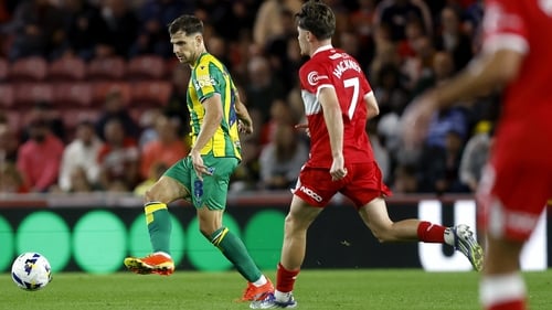 Jayson Molumby played for West Brom but the Baggies were beaten by Boro