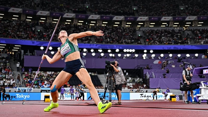 Ireland's Kate O'Connor competing in the women's heptathlon javelin throw at the 2025 World Athletics Championships. Photo: Sportsfile