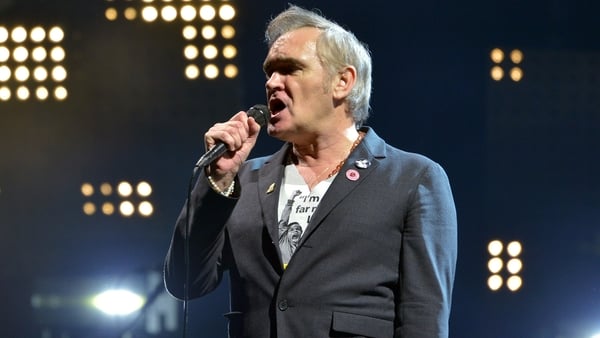 Morrissey performing onstage
