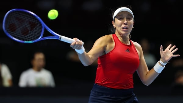 SHENZHEN, CHINA - SEPTEMBER 20: Jessica Pegula of United States plays a forehand during match 2 against Katie Boulter of Great Britain in the Billie Jean King Cup by Gainbridge Finals 2025, Semi-Final match between USA and Great Britain at Shenzhen Bay Sp SHENZHEN, CHINA - SEPTEMBER 20: Jessica Pegula of United States plays a forehand during match 2 against Katie Boulter of Great Britain in the Billie Jean King Cup by Gainbridge Finals 2025, Semi-Final match between USA and Great Britain at Shenzhen Bay Sp