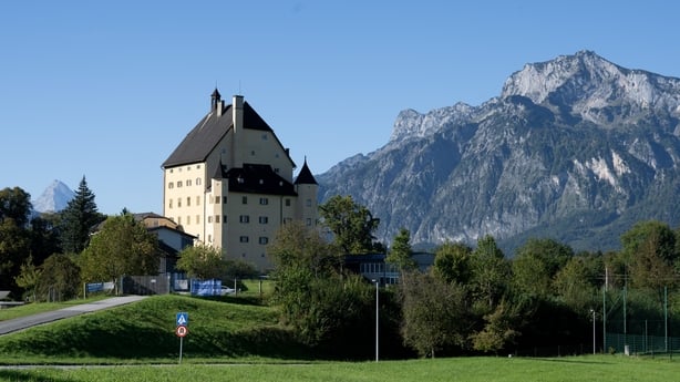 The Goldenstein castle, in the municipality of Elsbethen, Austria