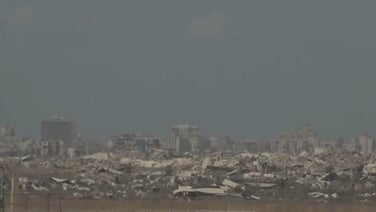 Smoke rises over Gaza as Israeli army presses Gaza City offensive