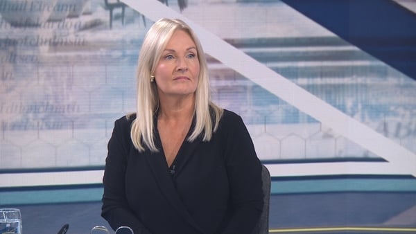 Ceann Comahirle Verona Murphy seen appearing on RTÉ's The Week In Politics programme