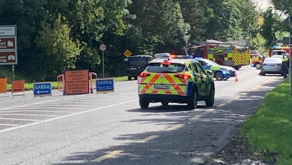 Garda vehicles at scene of collision in Cahir, Tipperary