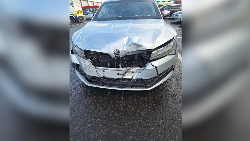 The patrol car involved was significantly damaged